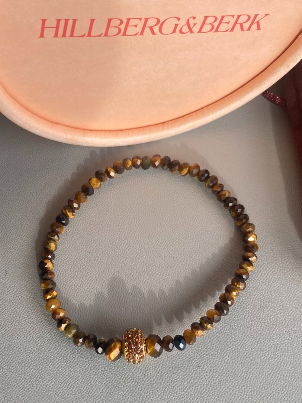 Hillberg & Berk Hematite & Gold Vermeil over 925 Silver Sparkle Bracelet